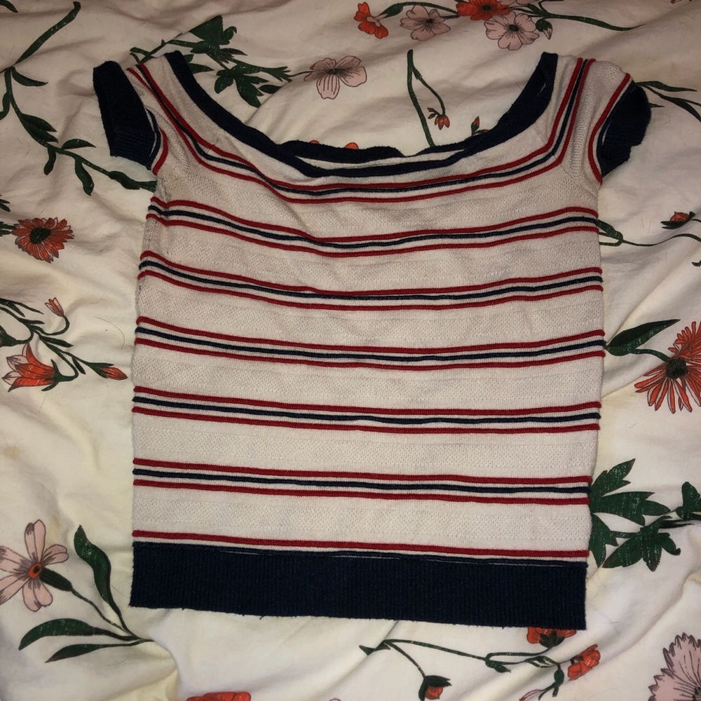 Red White and Blue crop top